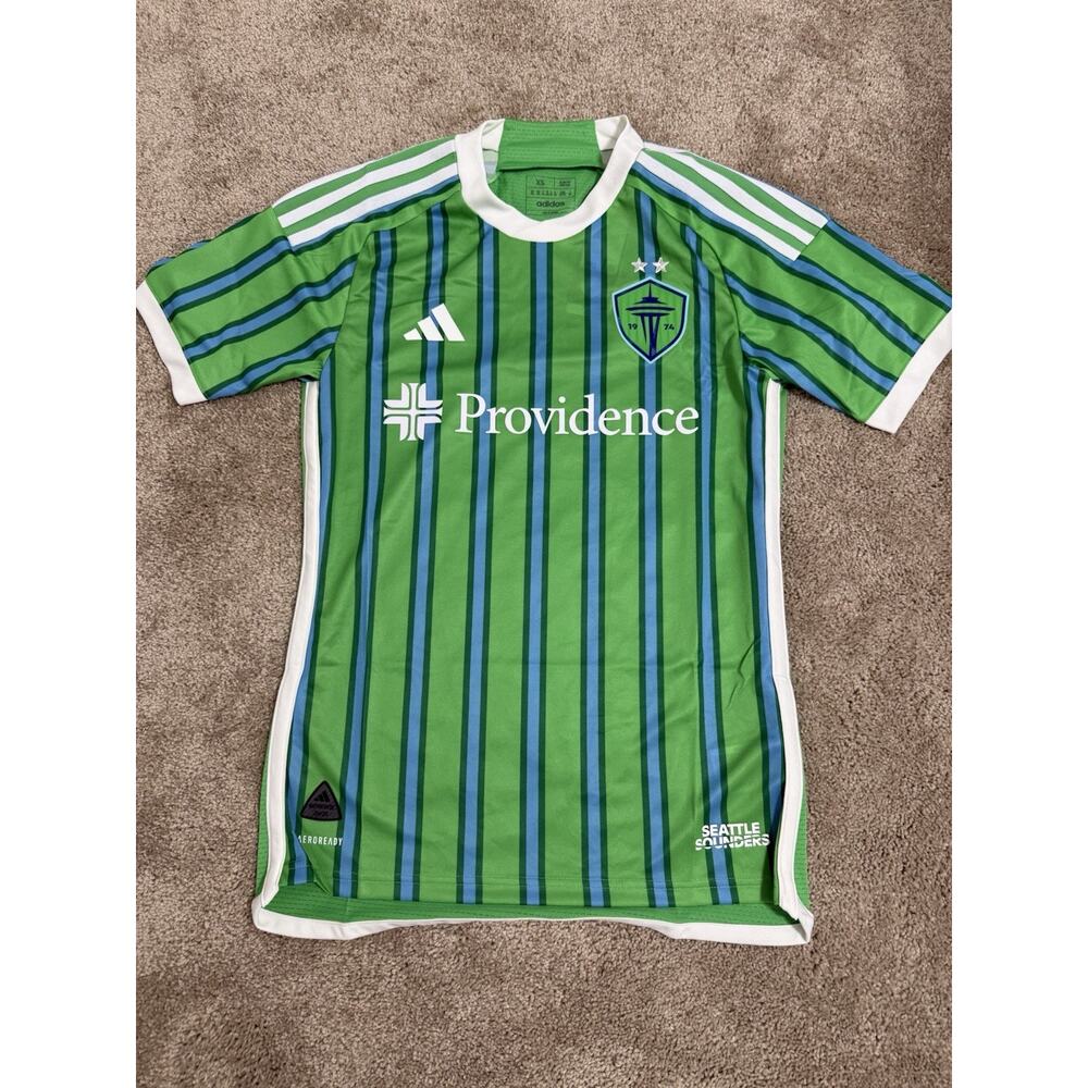 New Adidas Seattle Sounders FC 24/25 Home Soccer Jersey MLS HZ6188-185 Men’s XS